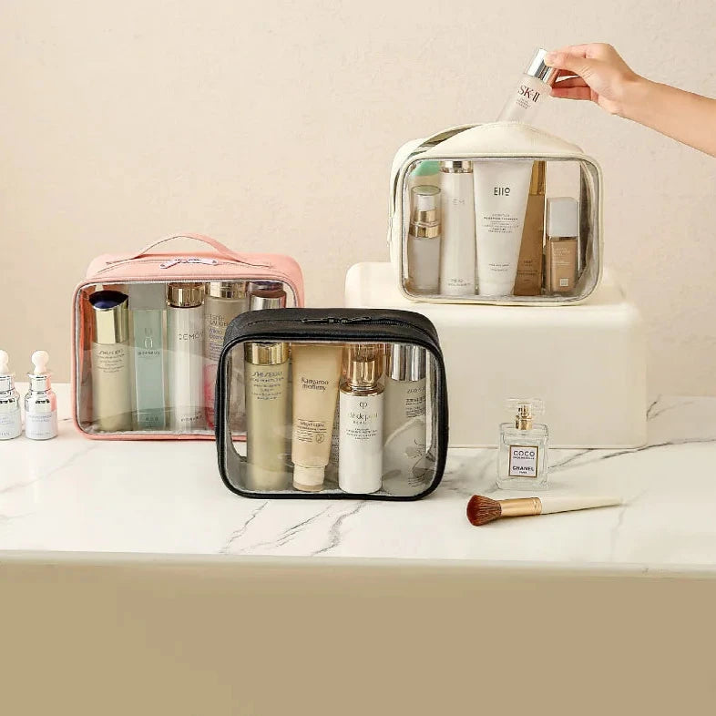 Olivia | Large Capacity Transparent Makeup Cosmetic Toiletry Bag