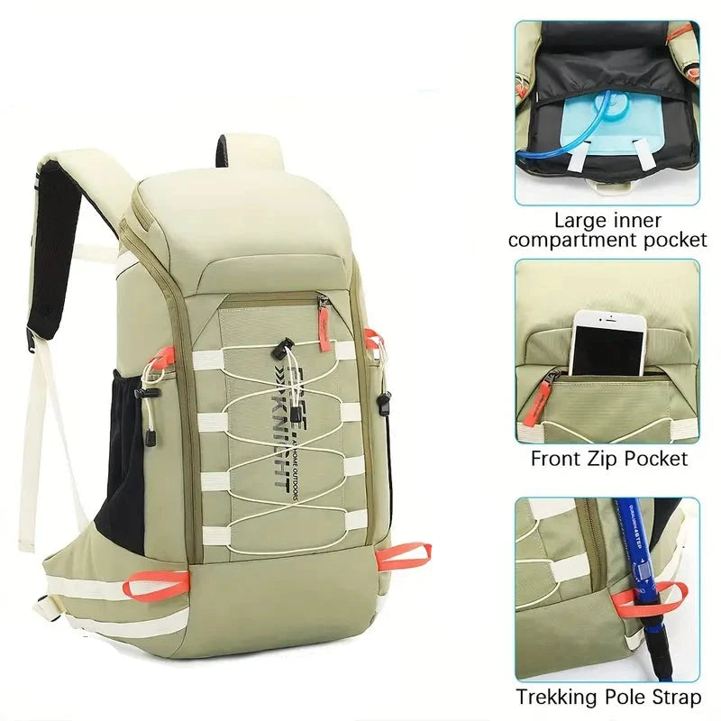 Max | 40L Large Waterproof Hiking Travel Rucksack Laptop Backpack