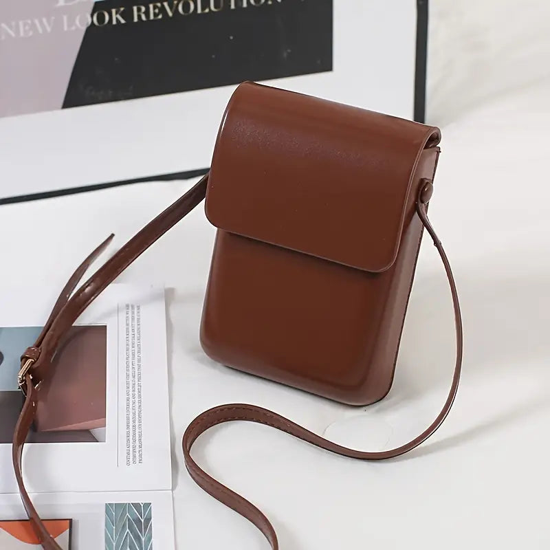 Emma | Minimalist PU Leather Small Crossbody Purse Handbag