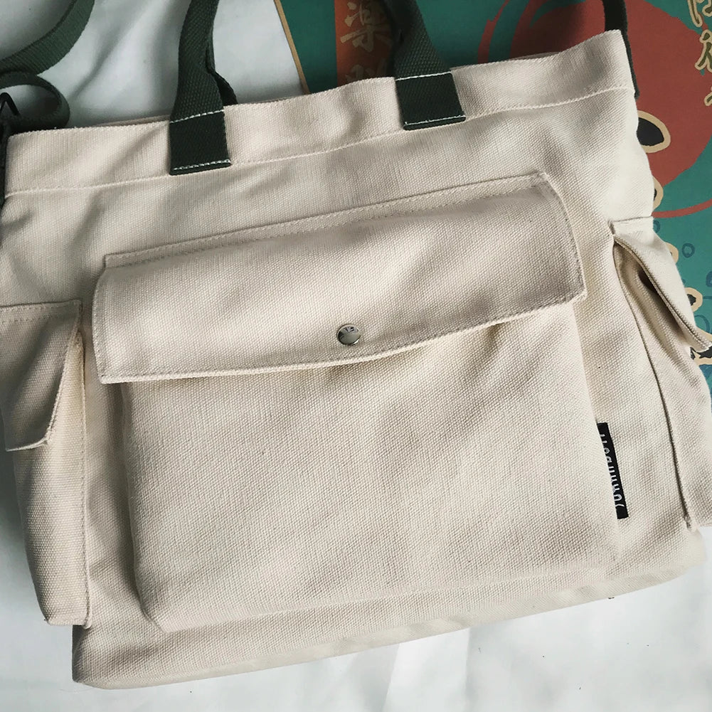 Sophia | Simple Canvas Crossbody Messenger Sling Bag