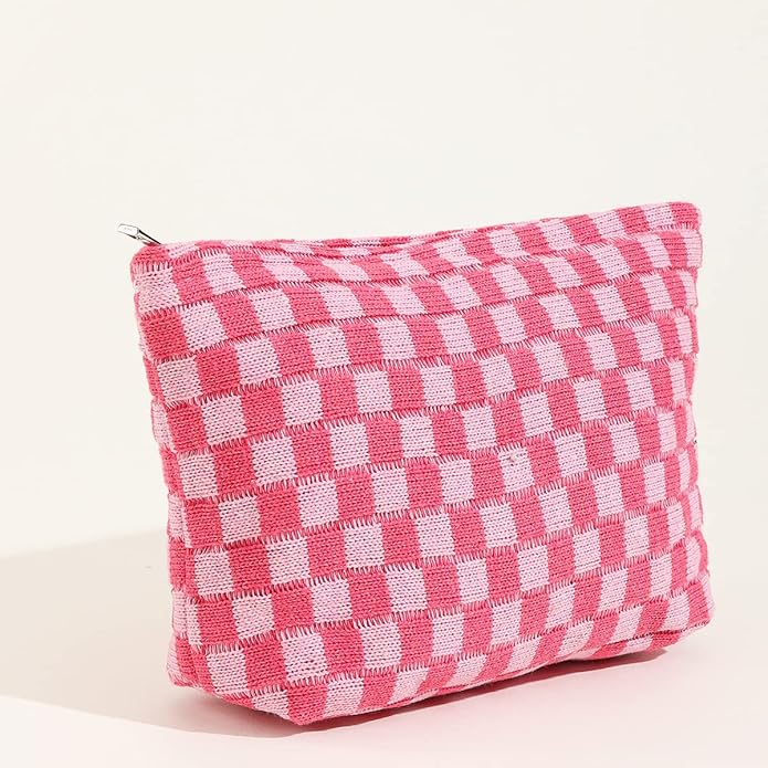 Emersyn | Checkered Aesthetic Cosmetic Makeup Bag