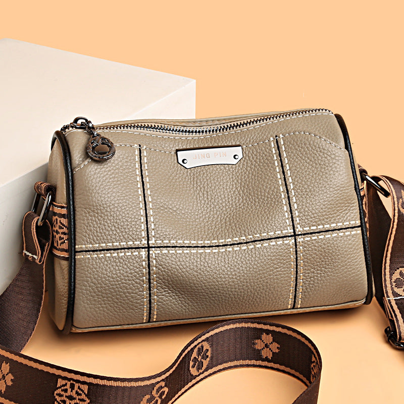 Amelia | Compact Triple-Zip Crossbody Bag