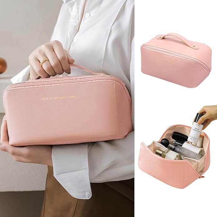 Yasmin | Women's Multi-Functional PU Leather Cosmetic Makeup Toiletry Bag