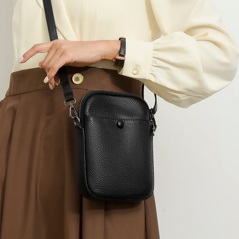 Luna | Women's Elegant Genuine Leather Small Crossbody Sling Bag