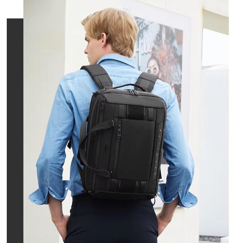 Max | Men's Business Travel Laptop Crossbody Sling Backpack Large Convertible Bag