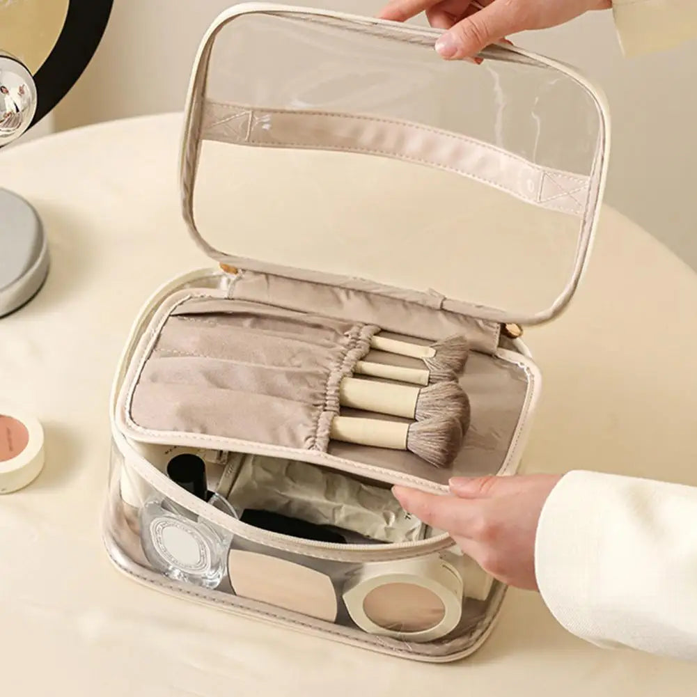 Alex | Large Waterproof PVC Clear Makeup Toiletry Bag