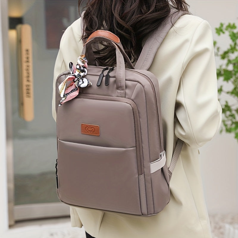 Streamlined Nylon Laptop Backpack