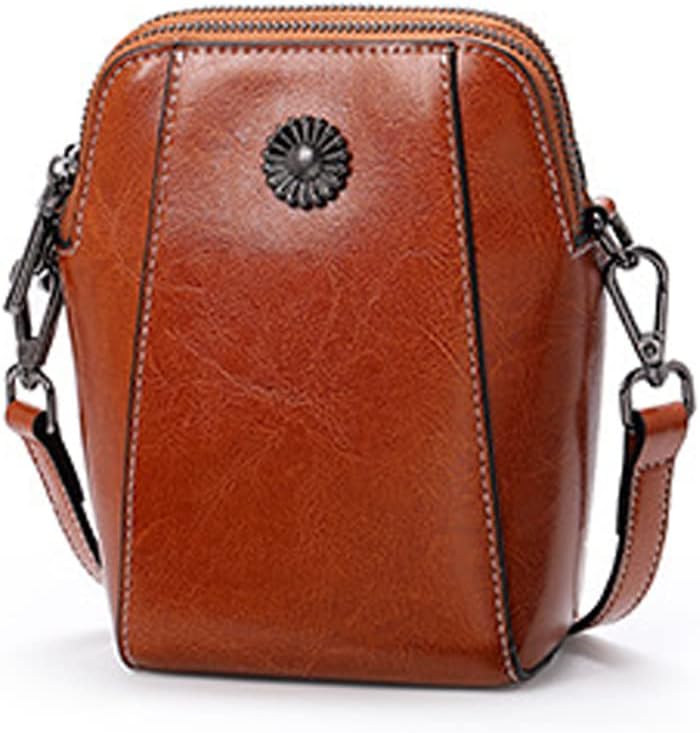 Kai | Compact Anti-Theft Leather Crossbody Bag