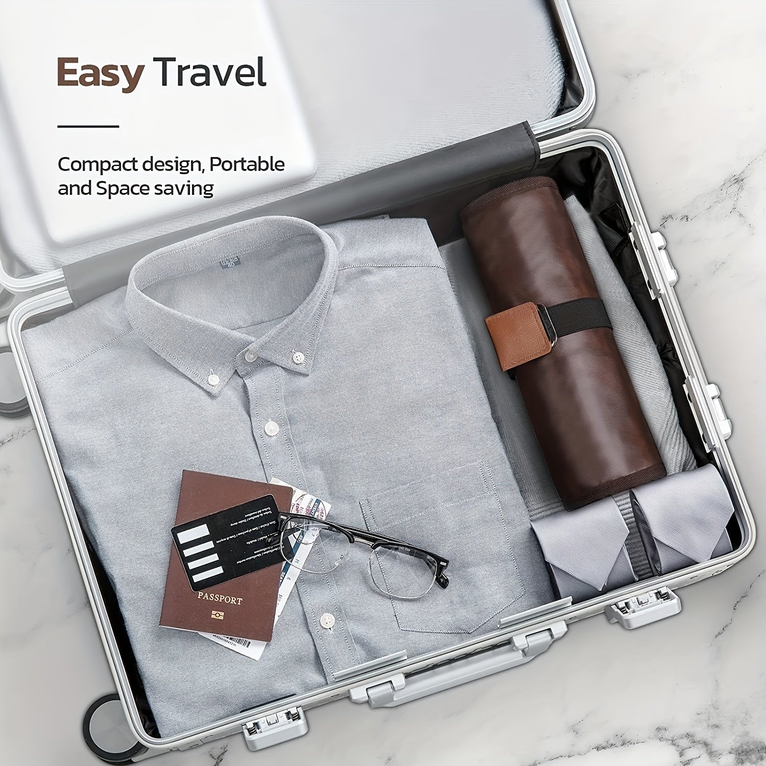 Compact Travel Toiletry Roll