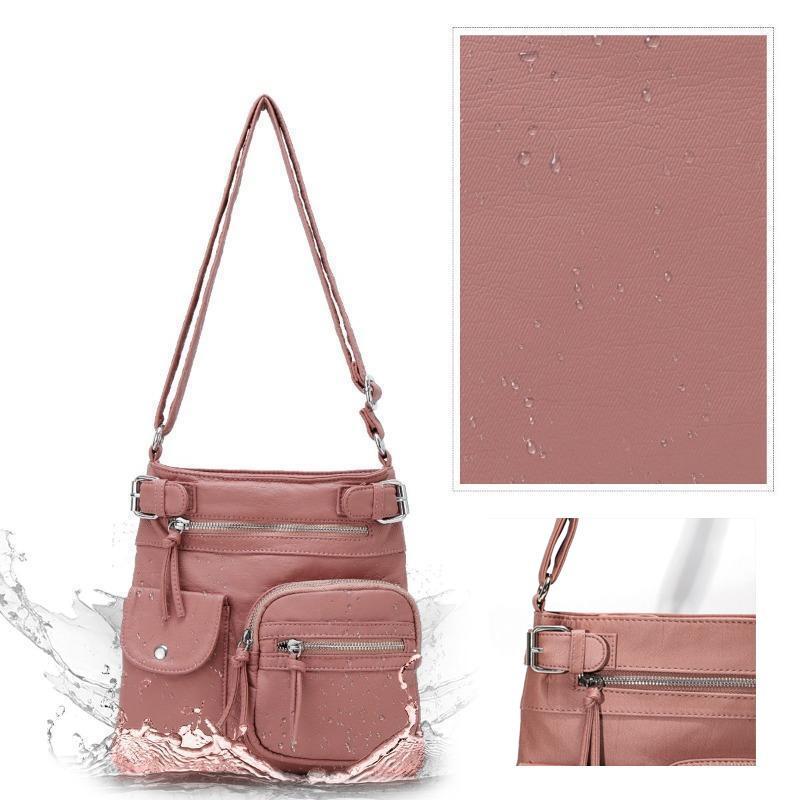 Annie | Vegan Mushroom Multi-Pocket Crossbody Bag