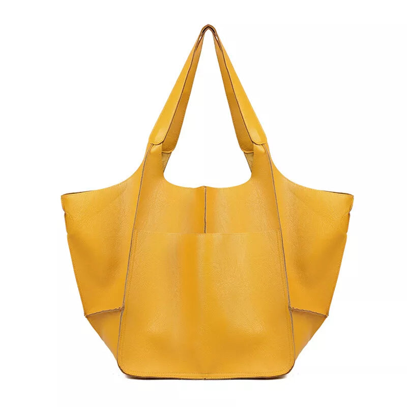 Emma | Women's Large Vegan Leather Tote Shoulder Bag