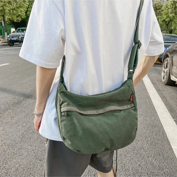 Avery | Canvas Crossbody Messenger Bag