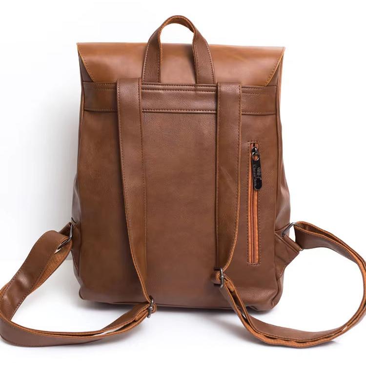 Chloe | Vegan Leather Dual Strap Large Travel Laptop Backpack