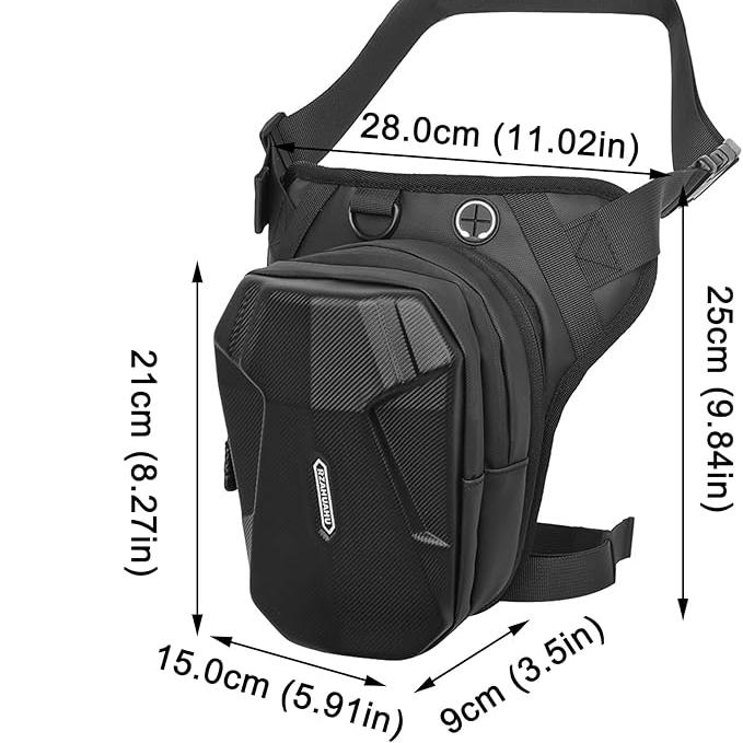 Blakely | Expandable Waterproof Motorcycle Drop Leg Bum Bag