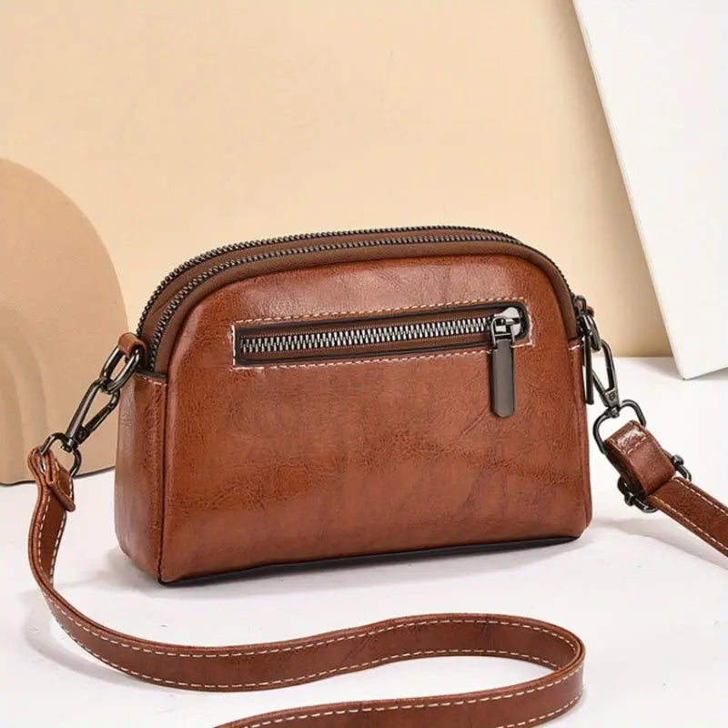 Emma | Simple Leather Crossbody Sling Bag