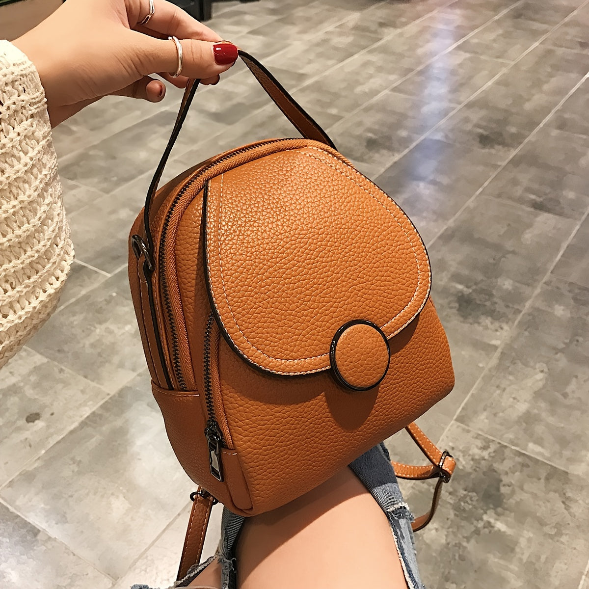 Sienna | Mini Flap Convertible Backpack