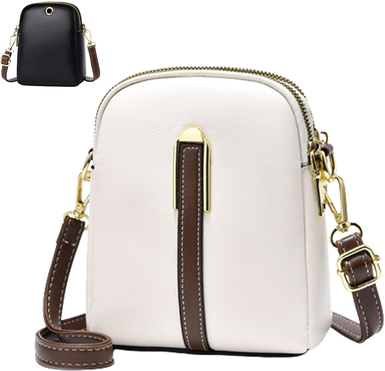 Kiara | Lychee Leather Mini Crossbody Bag