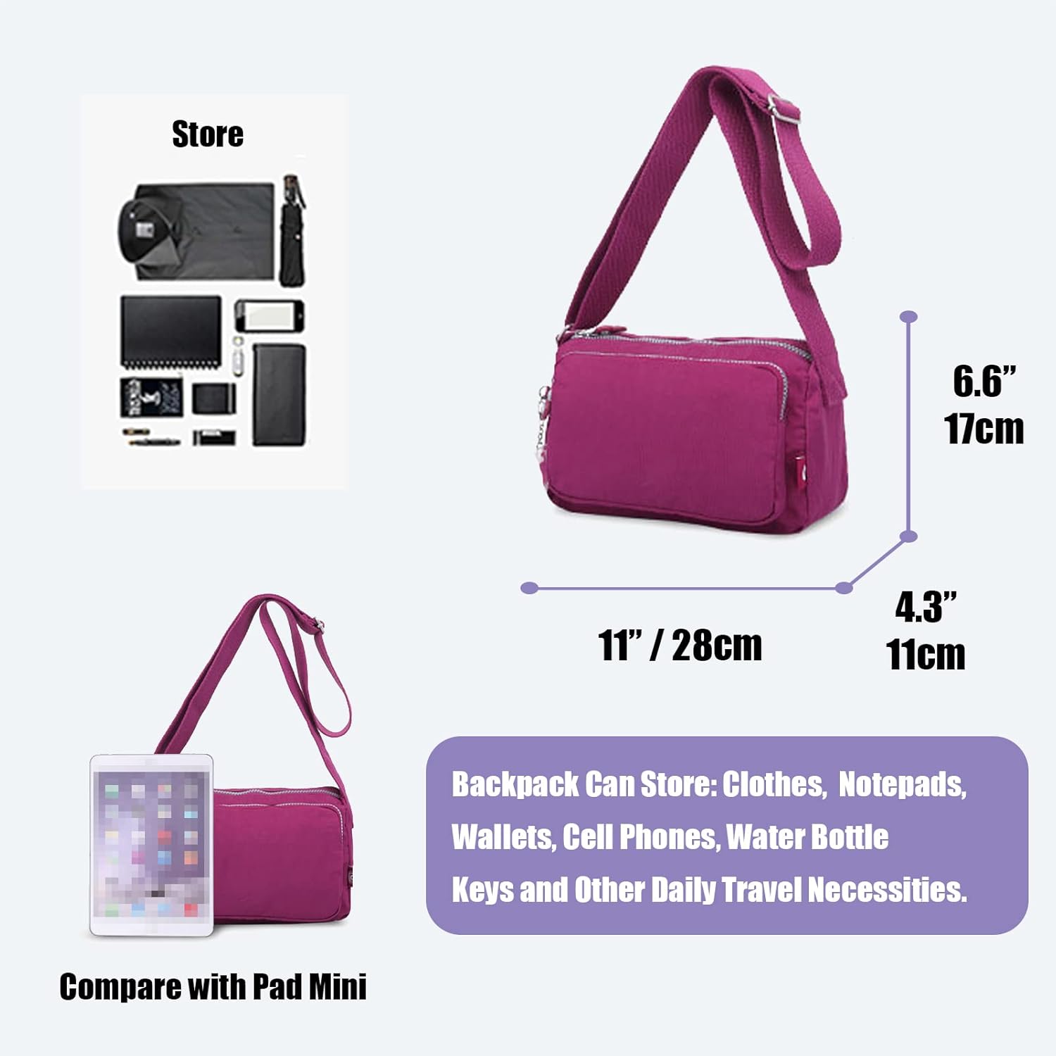 Travel-Ready Secure Crossbody Bag