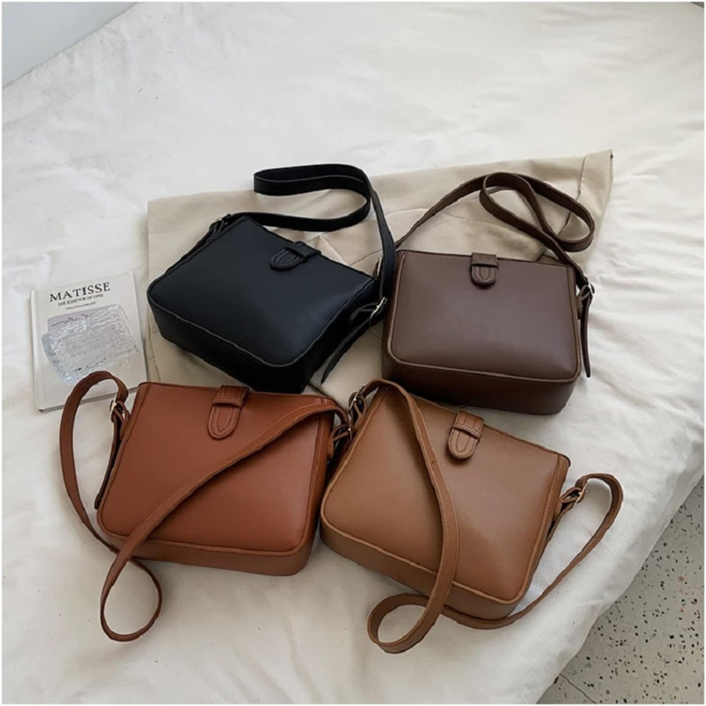 Amelia | Vintage Leather Crossbody Bag