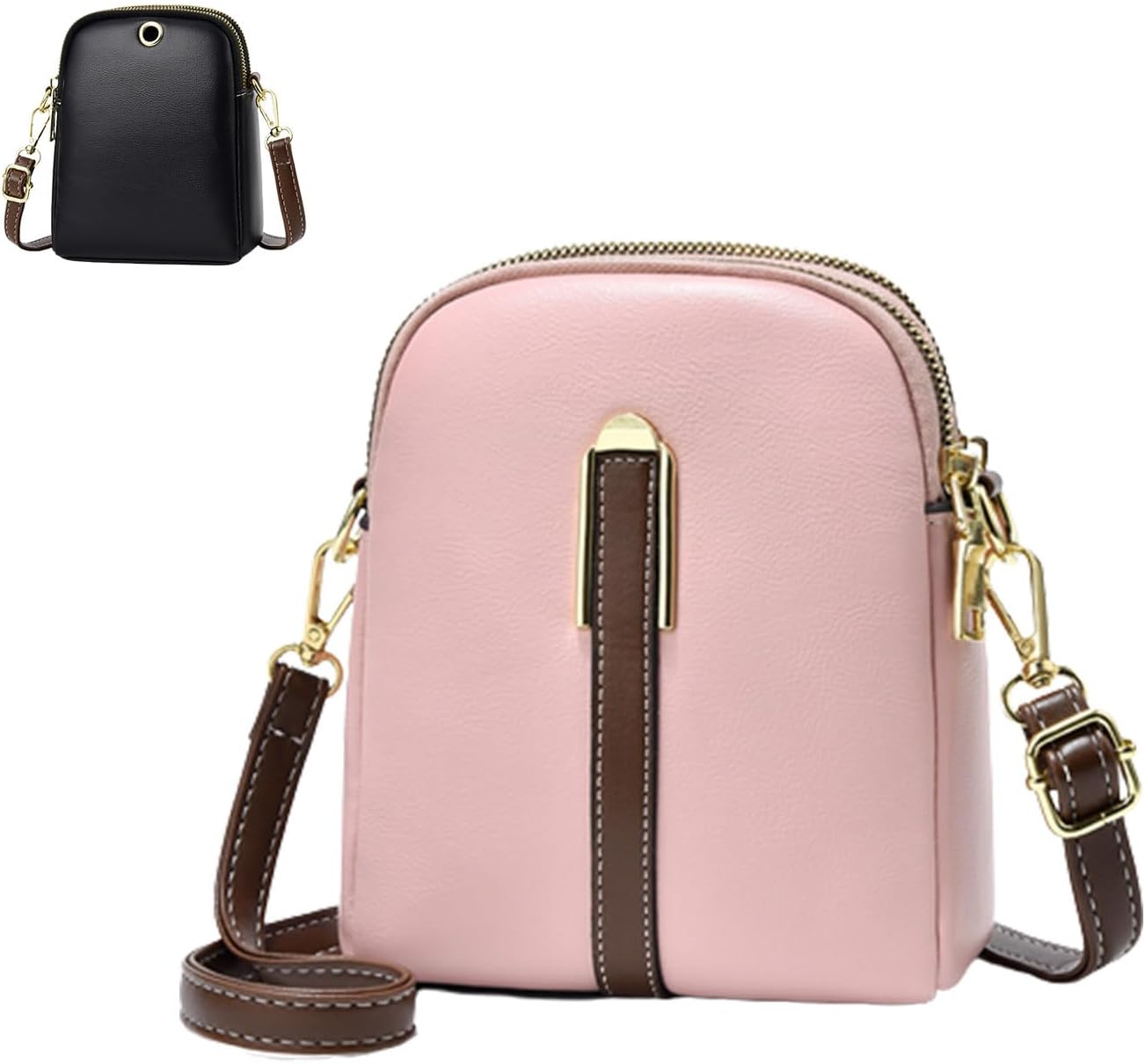 Kiara | Lychee Leather Mini Crossbody Bag