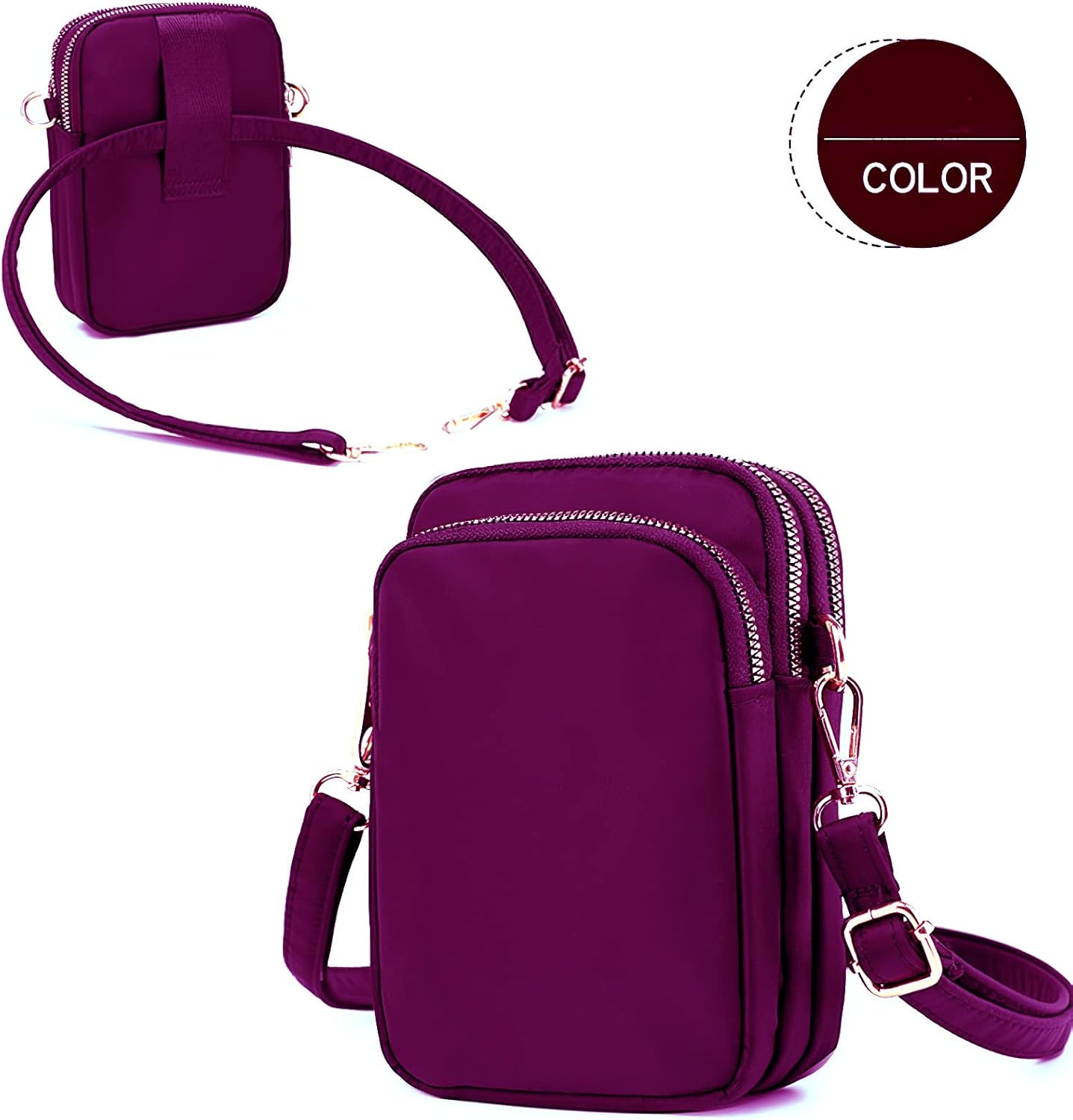 Mabel | Water-Resistant Compact Crossbody Bag