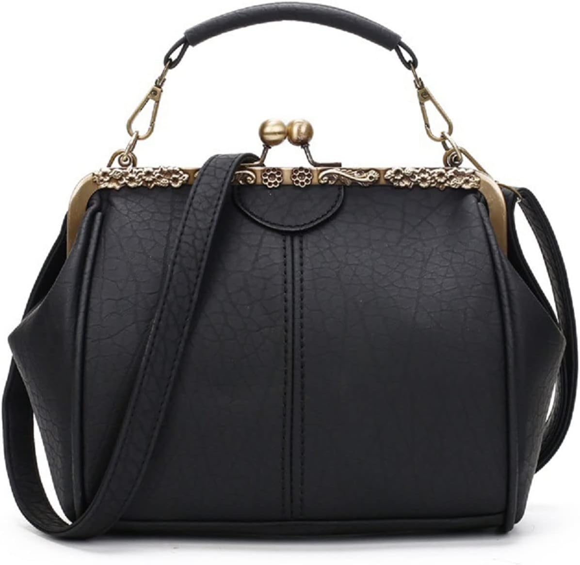 Camila | Vintage Kiss-Lock Crossbody Bag