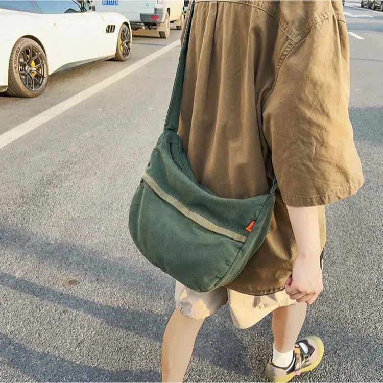 Avery | Canvas Crossbody Messenger Bag