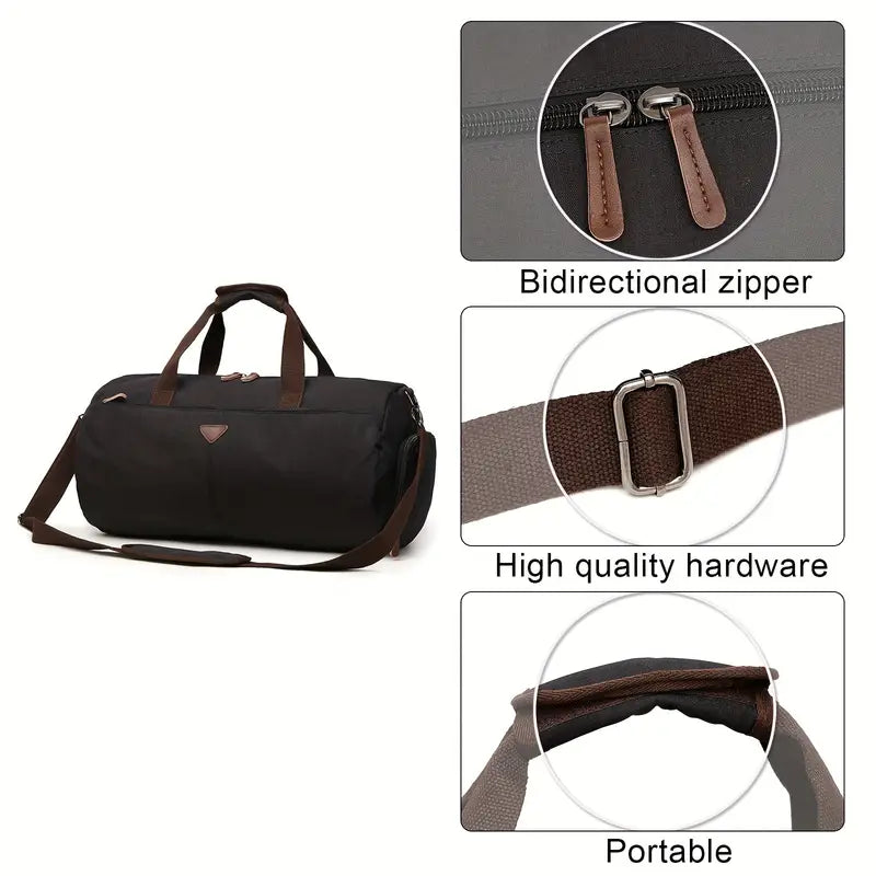 Liam | Vintage Travel Weekender Garment Duffle Bag