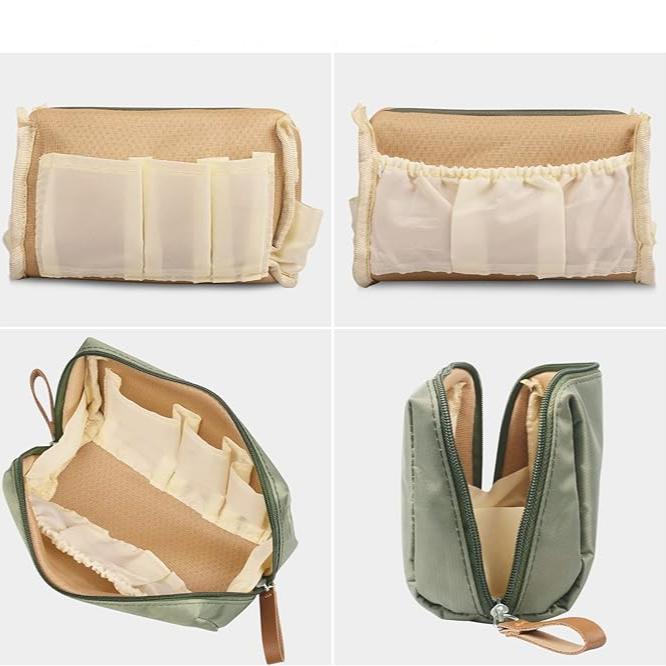 Elena | Small Portable Cosmetic Makeup Toiletry Bag