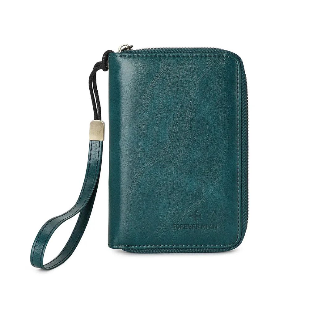 Lucas | RFID Blocking Passport Holder Travel Wallet with Wrist Strap