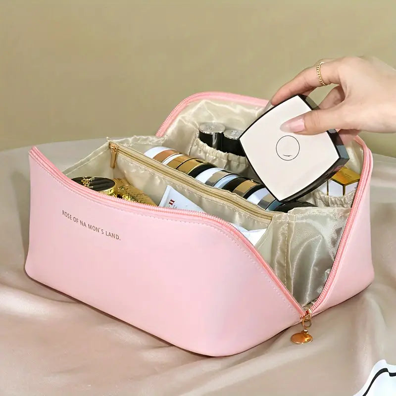 Yasmin | Women's Multi-Functional PU Leather Cosmetic Makeup Toiletry Bag