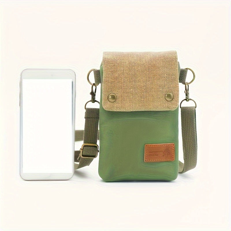 Elena | Retro Canvas Mobile Phone Bag