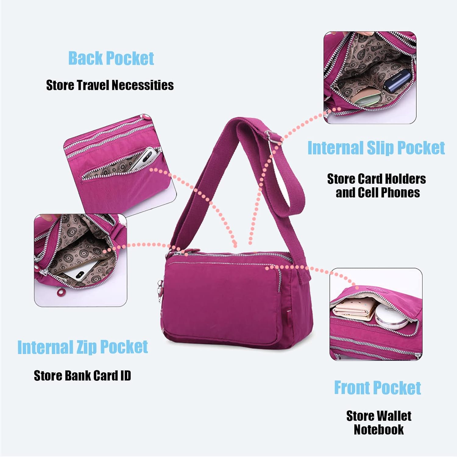 Travel-Ready Secure Crossbody Bag