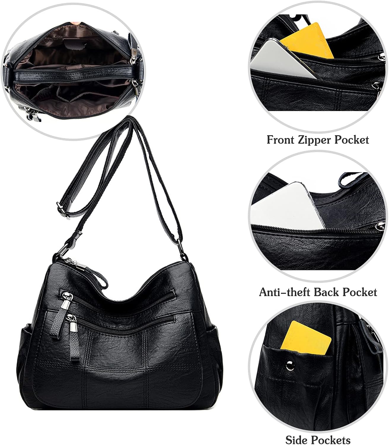 Avery | Multi-Pocket Vintage Crossbody Bag