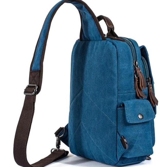 James | Large Retro Canvas Crossbody Sling Travel Bag