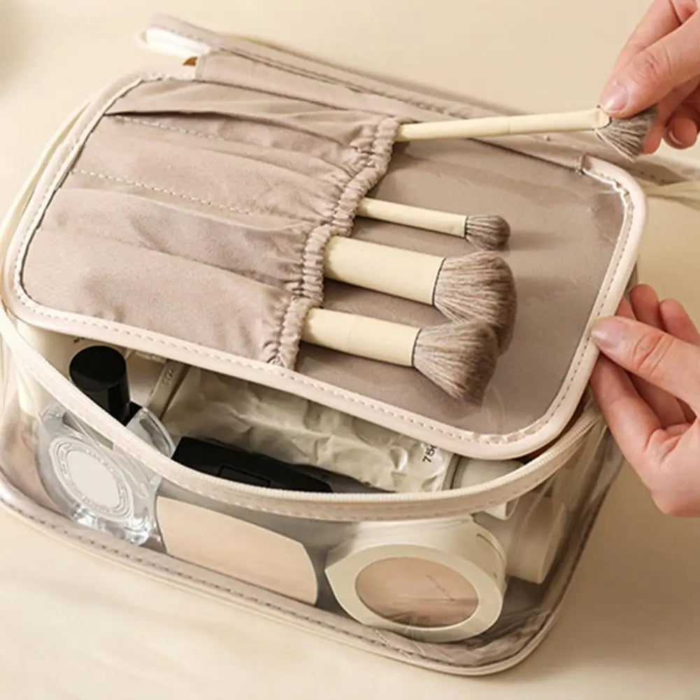 Alex | Large Waterproof PVC Clear Makeup Toiletry Bag