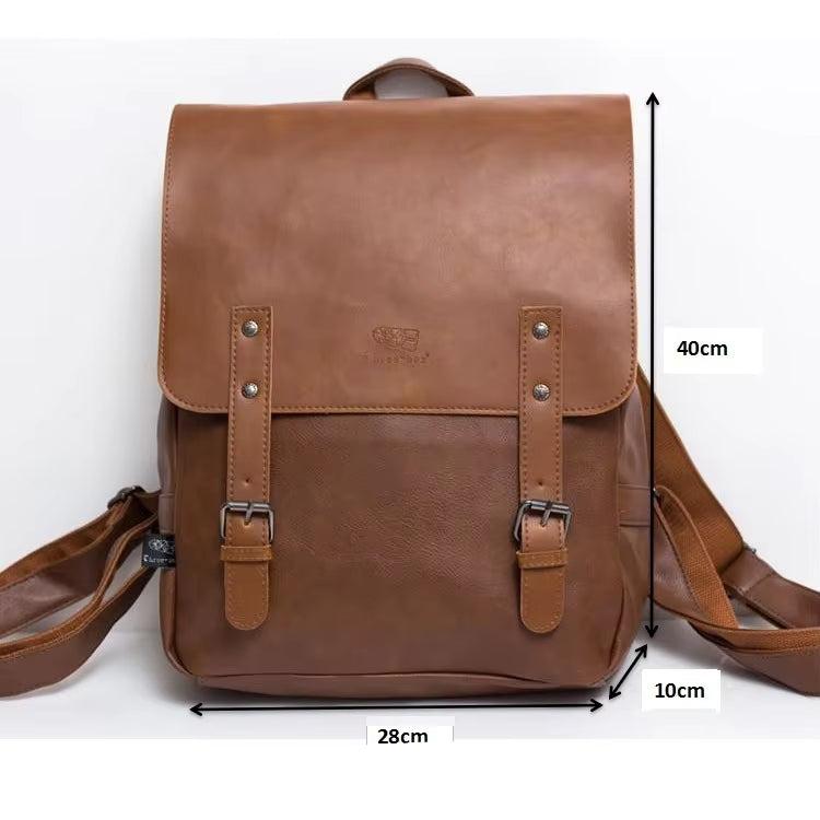 Chloe | Vegan Leather Dual Strap Large Travel Laptop Backpack