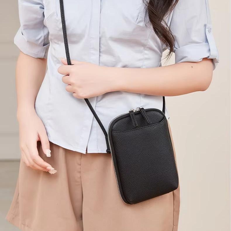 Sophie | Small Compact Chic Leather Crossbody Phone Bag