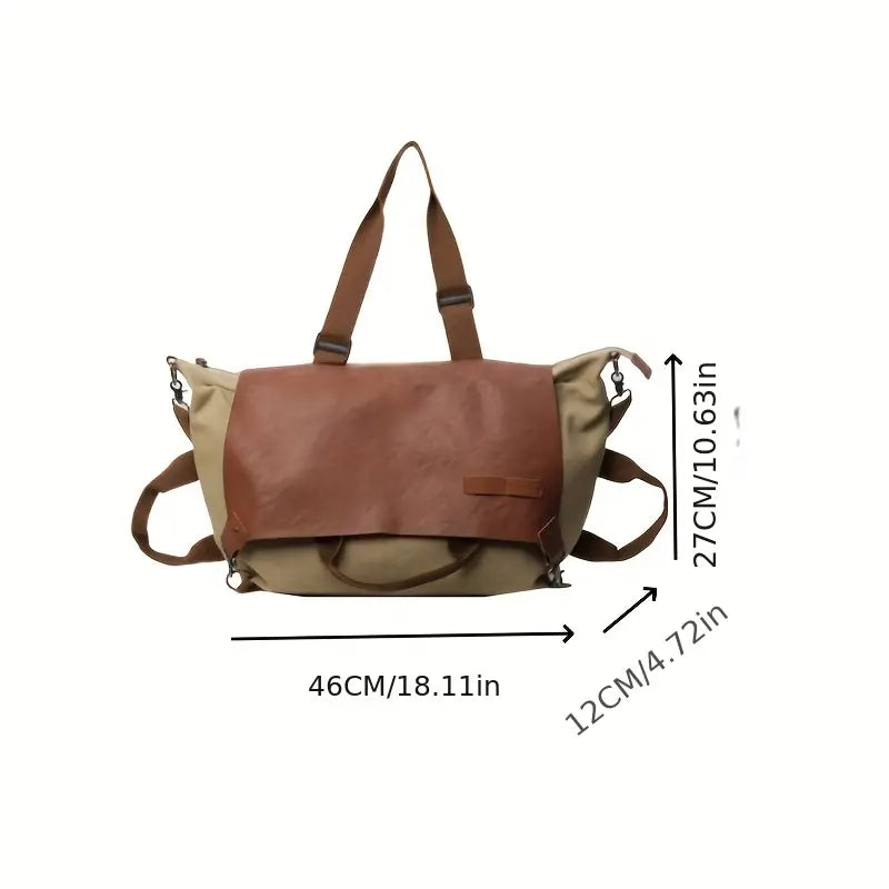 Clara | Retro Canvas Large Capacity Crossbody Messenger Bag