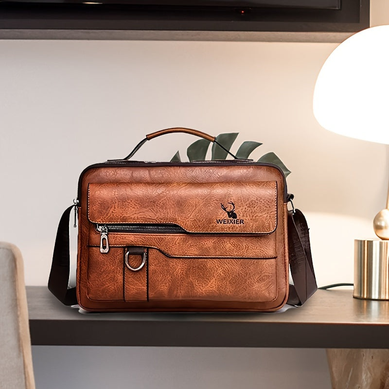 Hugo | Stylish Leather Small Crossbody Messenger Bag