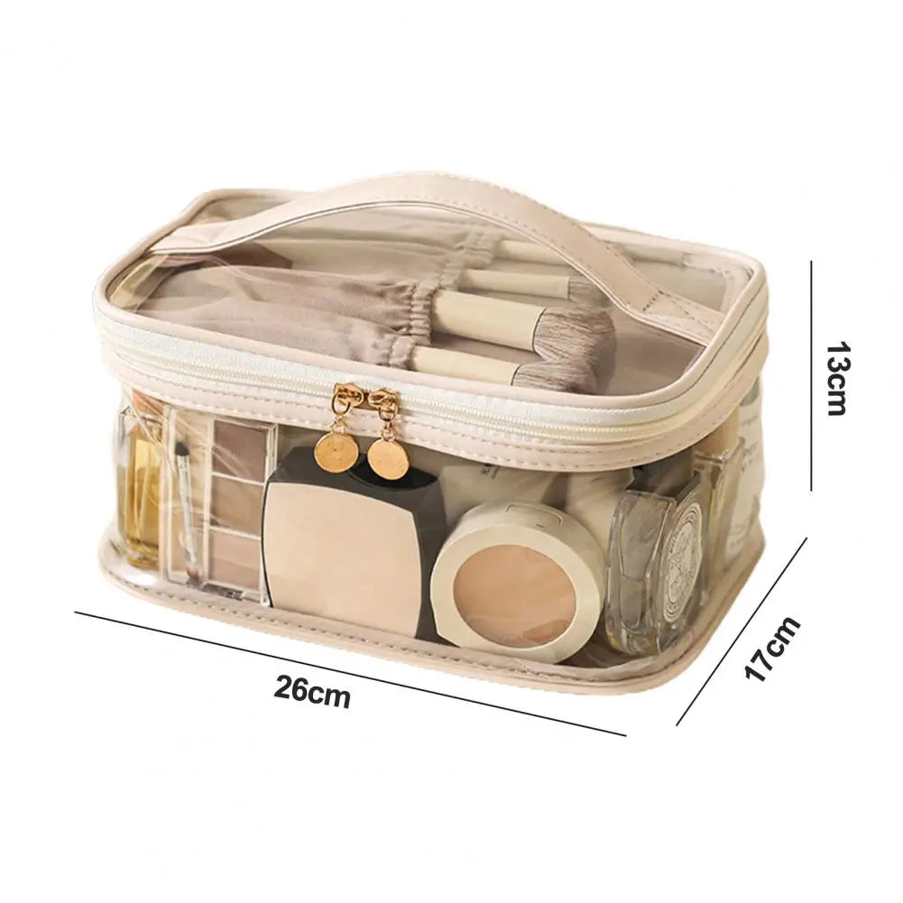 Alex | Large Waterproof PVC Clear Makeup Toiletry Bag