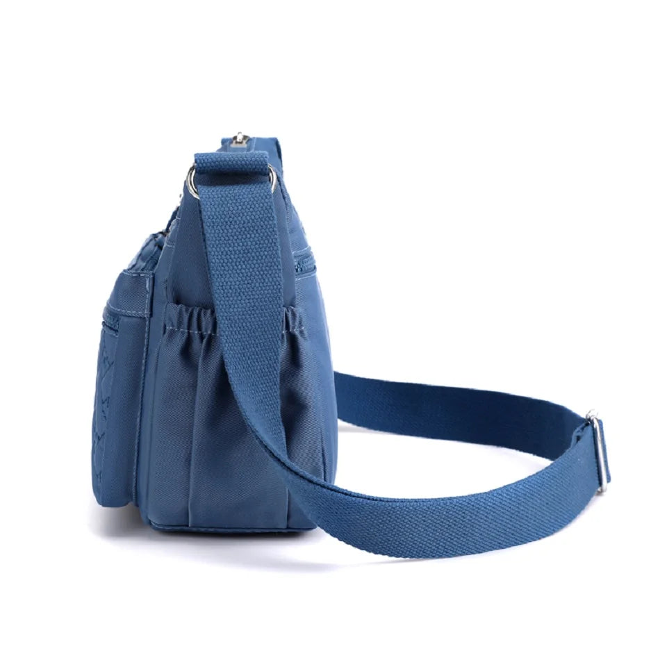 Mia | Women's Waterproof Nylon Multi-Pocket Crossbody Messenger Bag