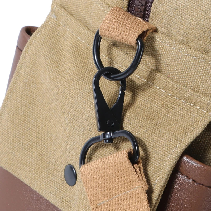 Noah | Vintage Canvas Large Travel Crossbody Messenger Tote Bag