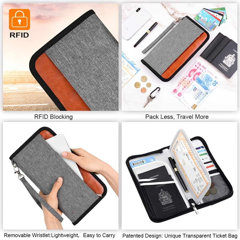 SecureTravel™ RFID Family Passport Organizer