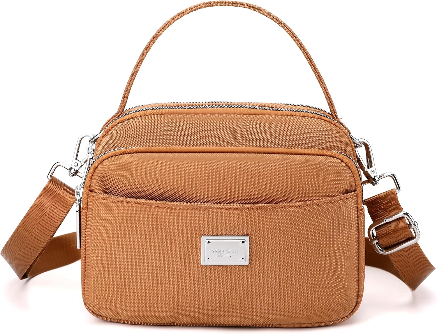 Compact Multi-Pocket Crossbody Bag