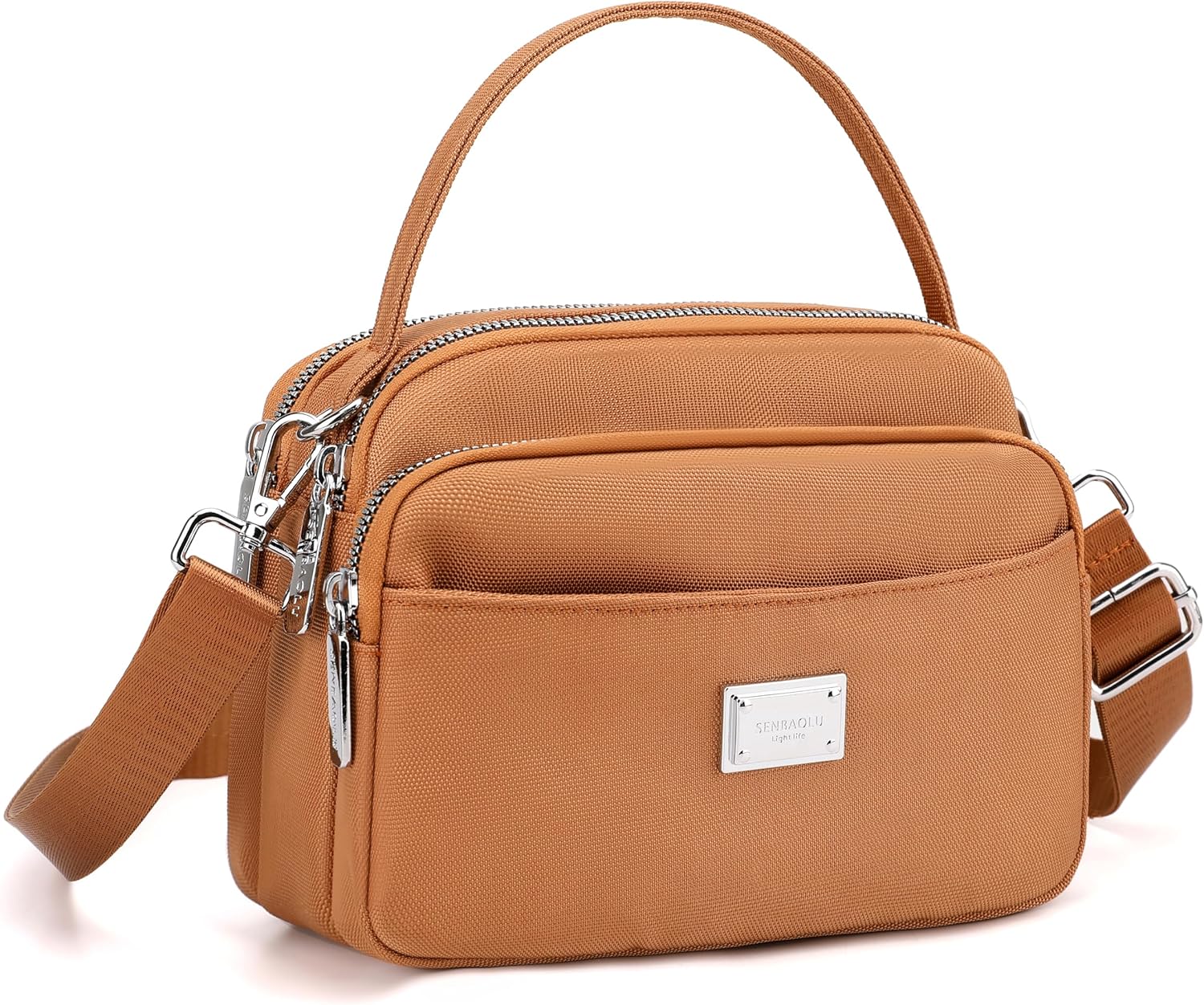 Compact Multi-Pocket Crossbody Bag