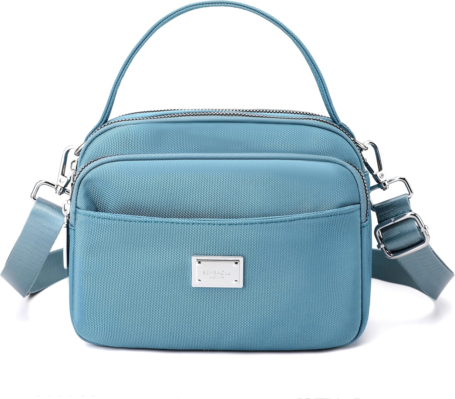 Compact Multi-Pocket Crossbody Bag