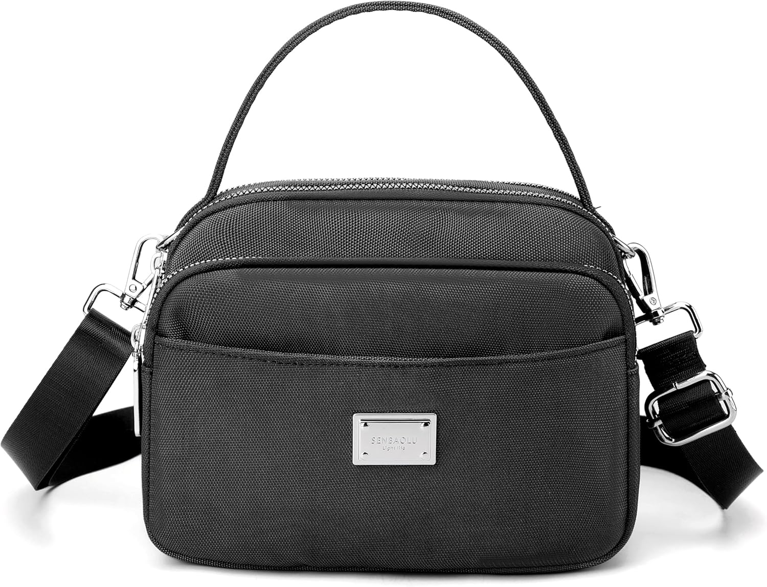 Compact Multi-Pocket Crossbody Bag