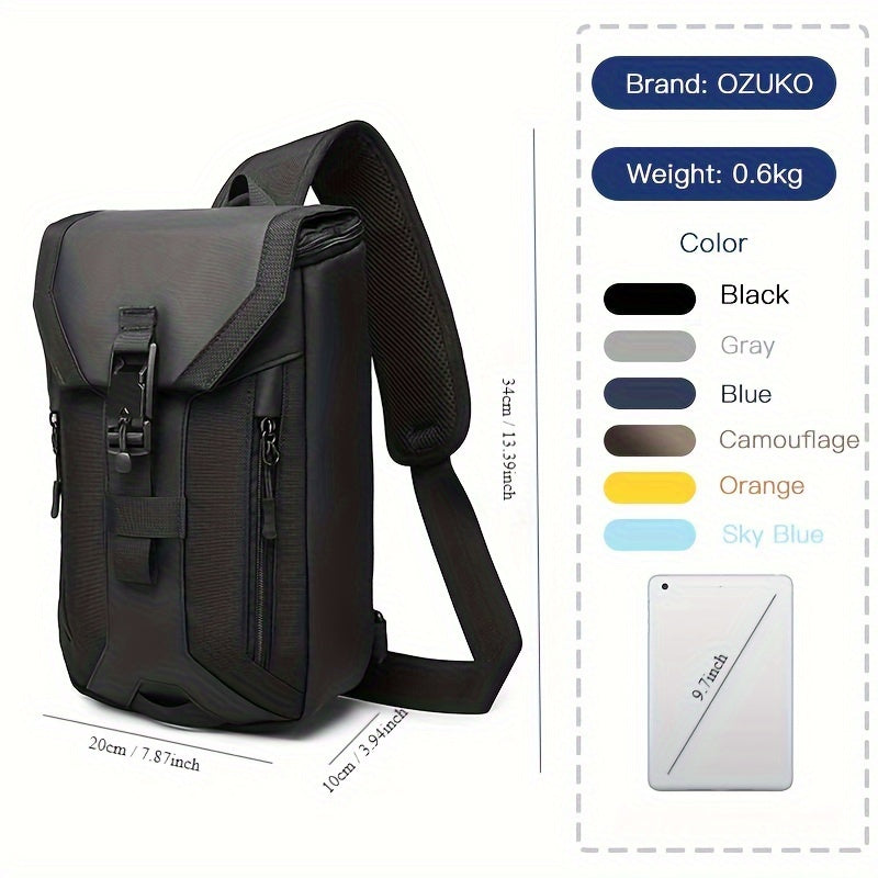 Jacob | Waterproof Multi-Pocket Crossbody Bag