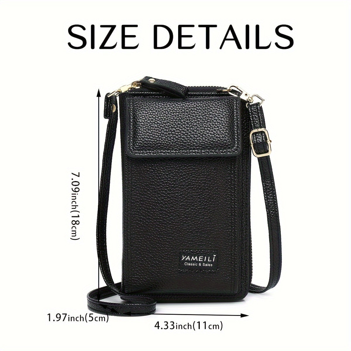 Amelia | Slim Anti-Theft Crossbody Phone Bag